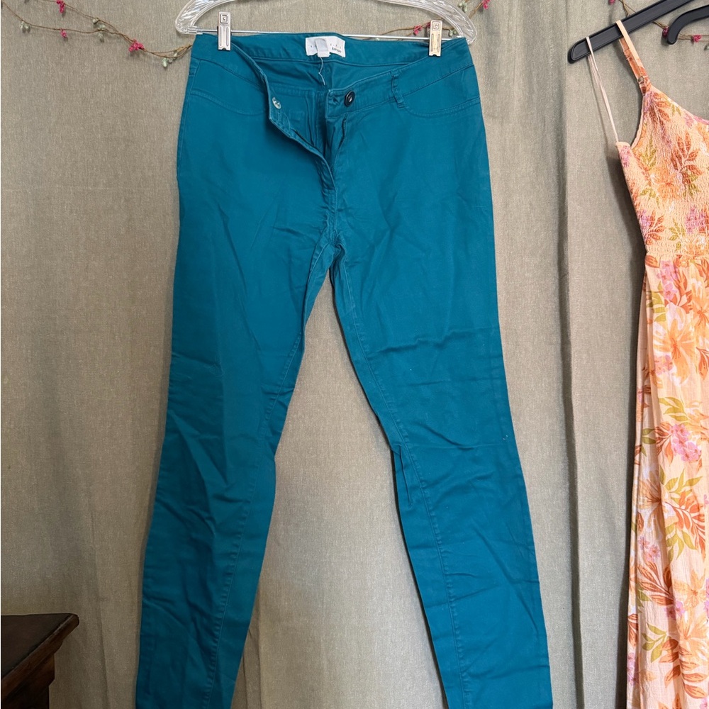 Kensie Teal Pants